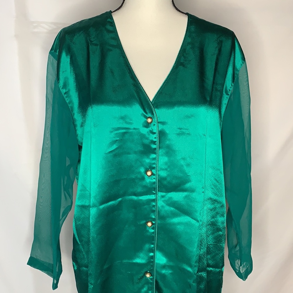 Vintage Victoria Secret Button-Down Sleep Shirt